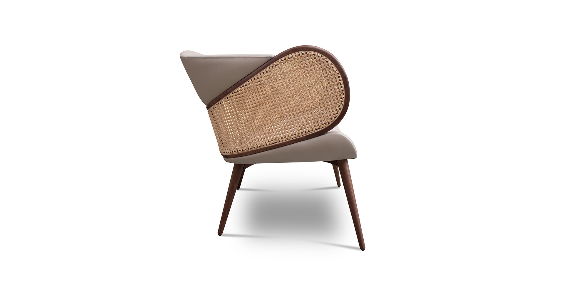 MUDHIF ARMCHAIR Side View ALMA de LUCE