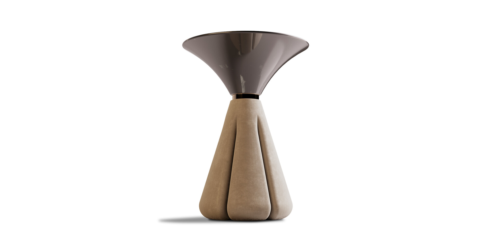 COCO SIDE TABLE - Low Front View - ALMA de LUCE