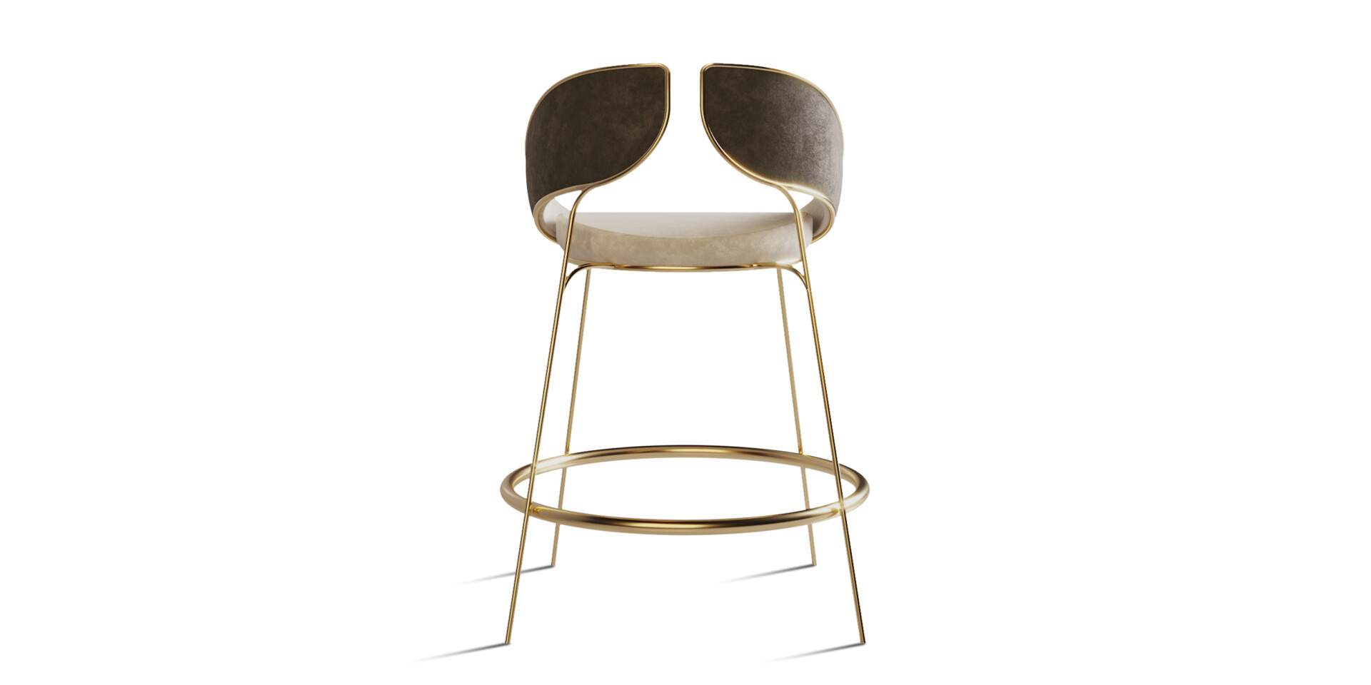 HYOKU BAR STOOL Back View ALMA de LUCE