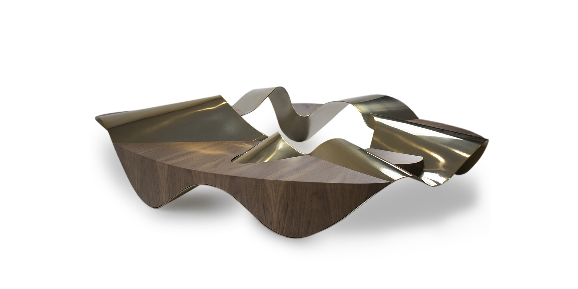 BALLET COFFEE TABLE Metal Effect Main View ALMA de LUCE