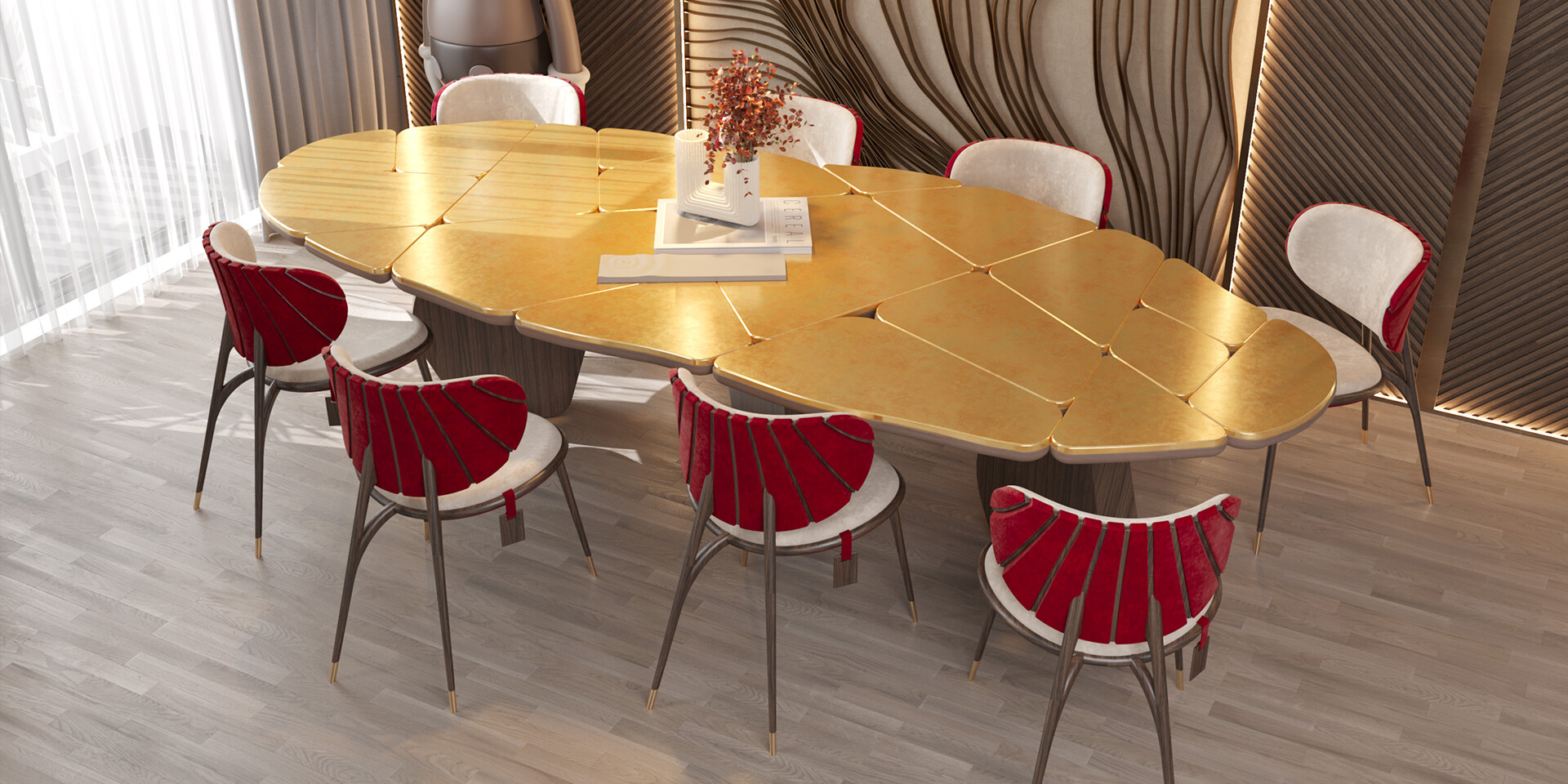 ANTA DA ARCA DINING TABLE Dining Room Prespective View ALMA de LUCE