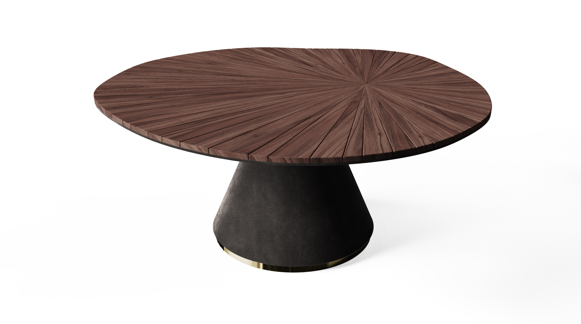 DARVAZA DINING TABLE top side View ALMA de LUCE