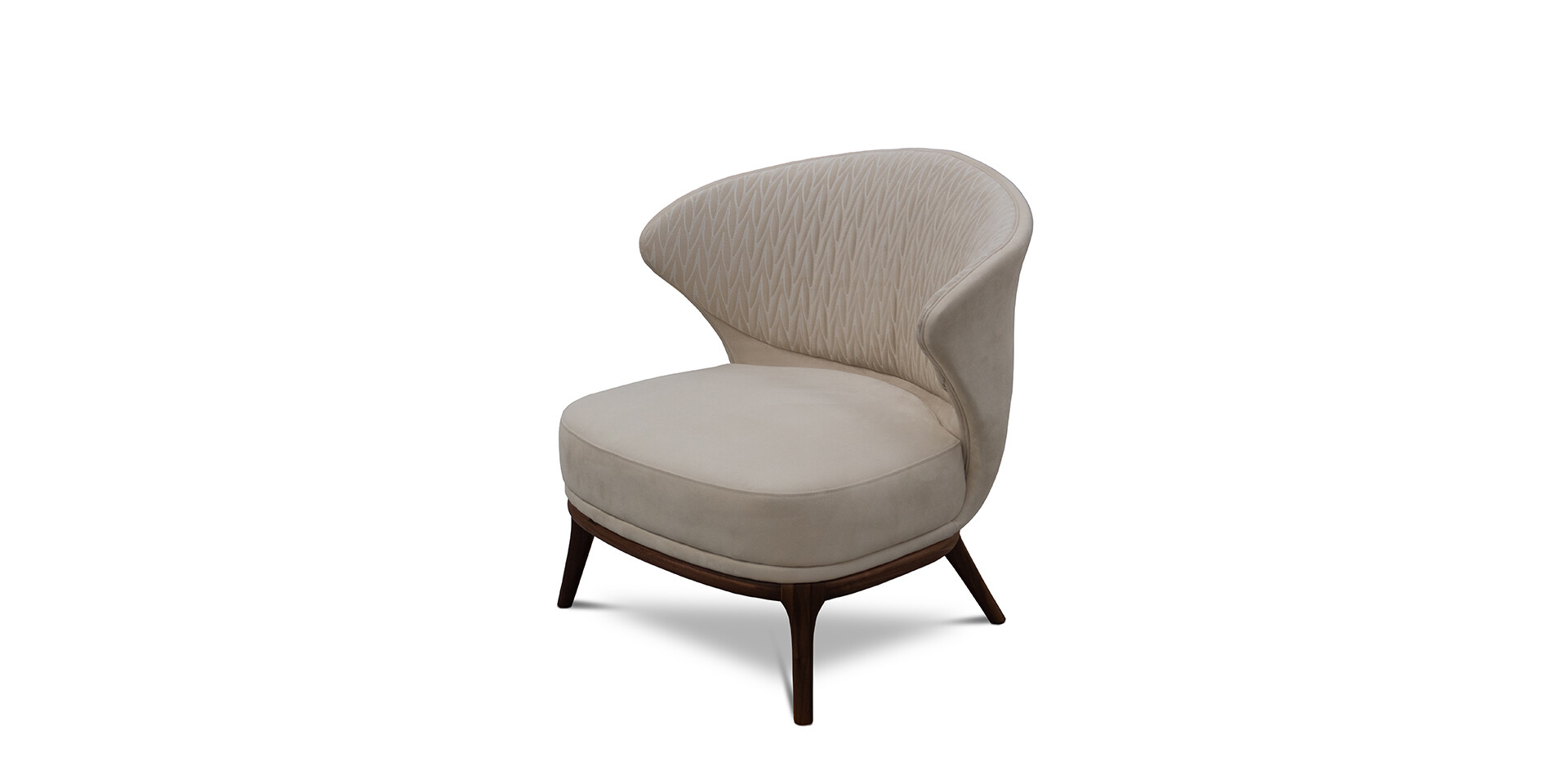 MOUSGOUM ARMCHAIR Perspective Top View ALMA de LUCE