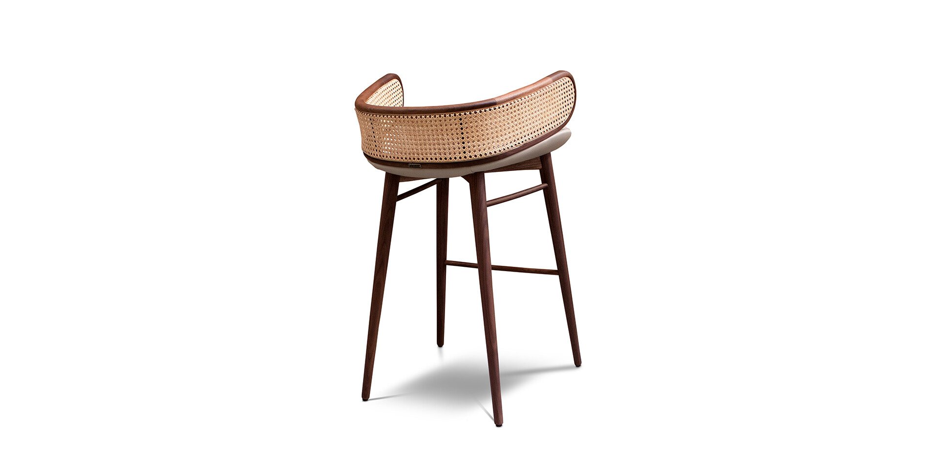 MUDHIF BAR STOOL Perspective Back View ALMA de LUCE