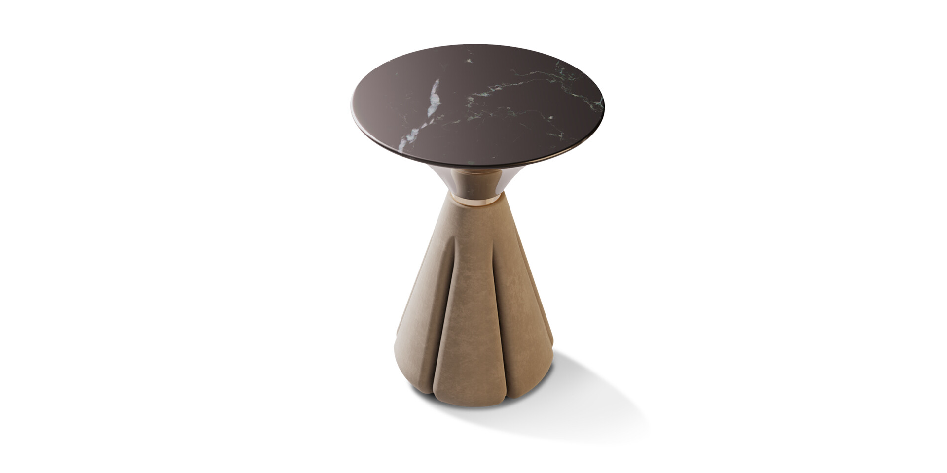 COCO SIDE TABLE - Front Top View - ALMA de LUCE