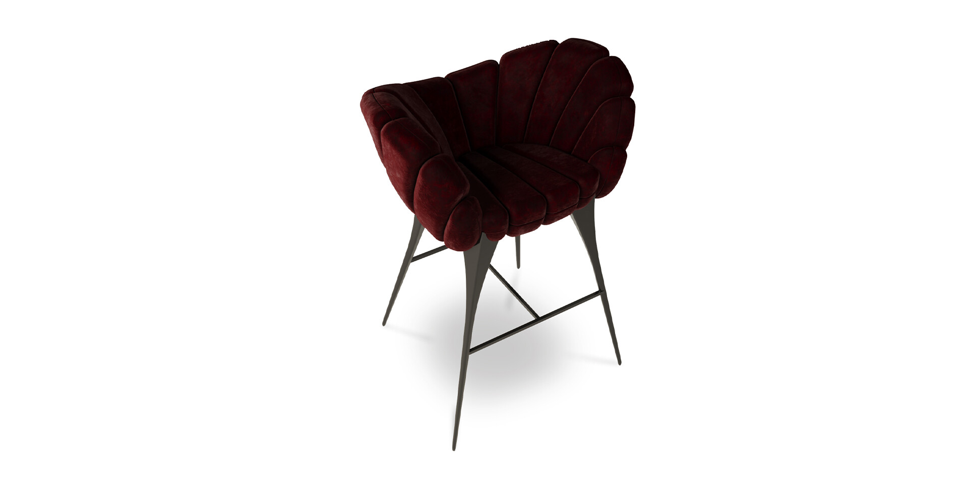 AMASUNZU BAR STOOL Perspective Top View ALMA de LUCE