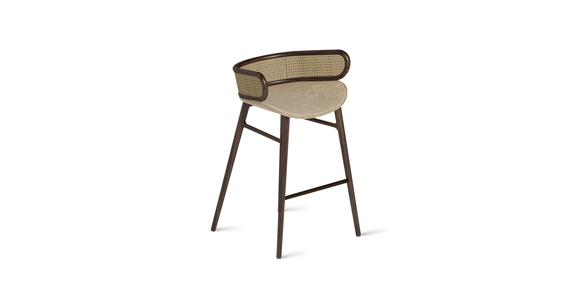 MUDHIF BAR STOOL Prespective Top View ALMA de LUCE