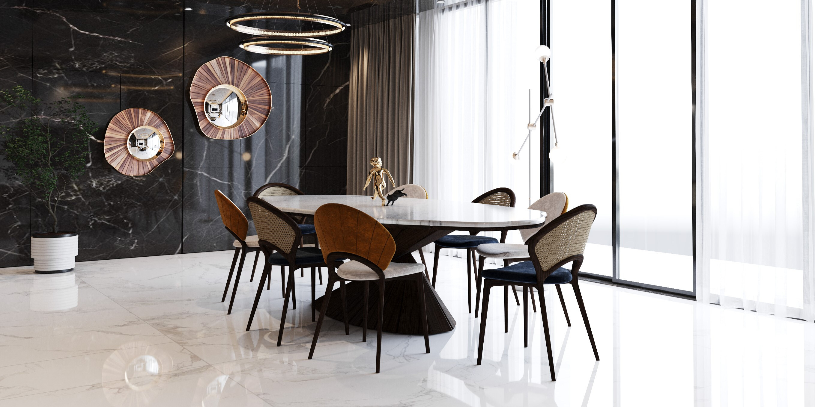 QUAT TAY CHAIR Perspetive View3 ALMA de  LUCE