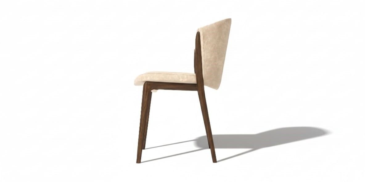 LATEEN CHAIR Side View ALMA de LUCE