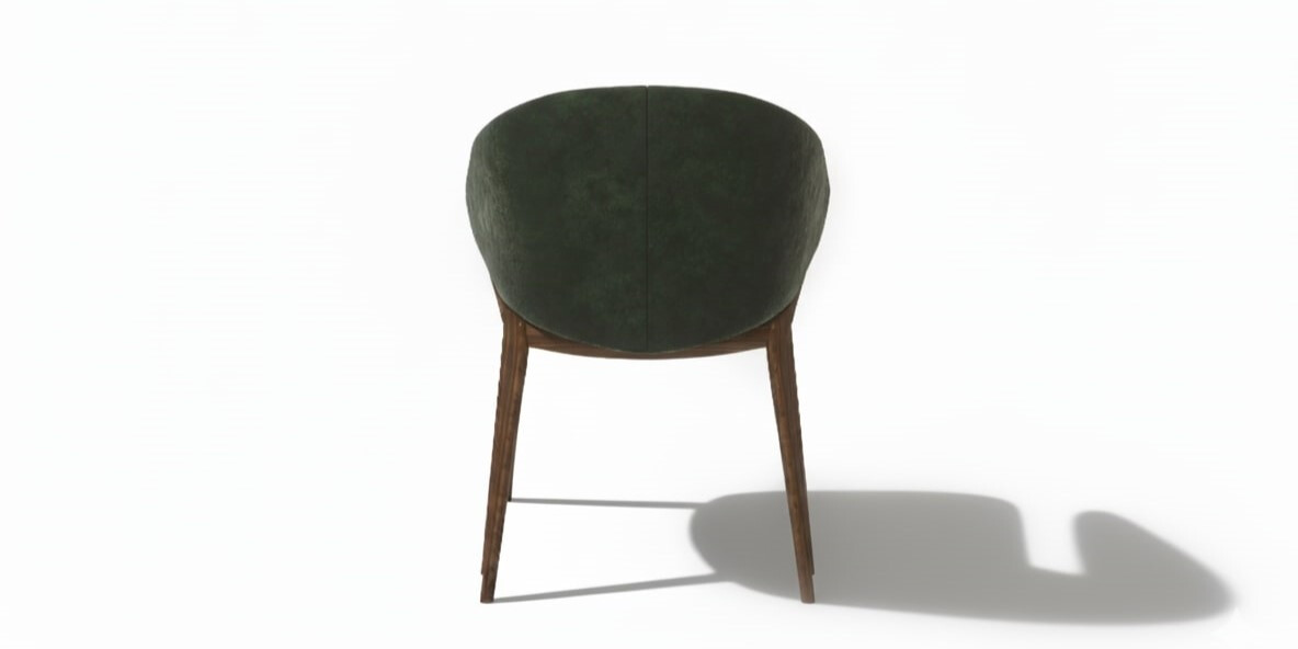 LATEEN DIN. CHAIR Back View ALMA de LUCE