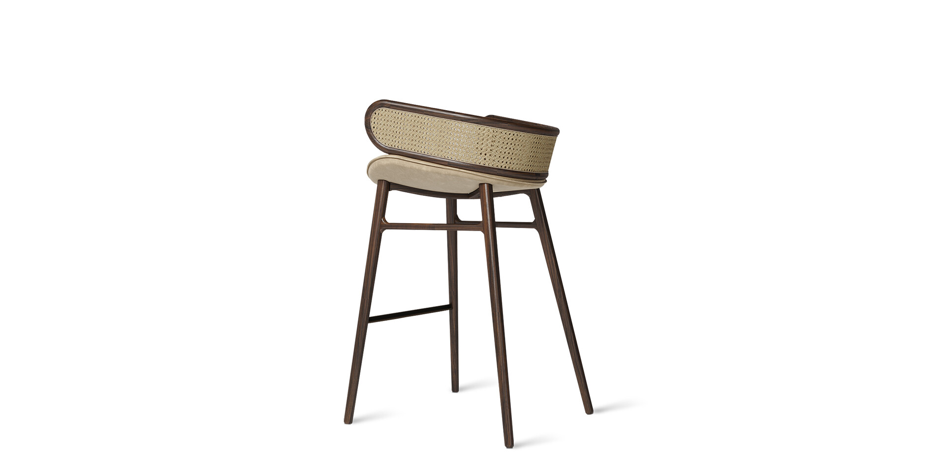 MUDHIF BAR STOOL Prespective Back View ALMA de LUCE