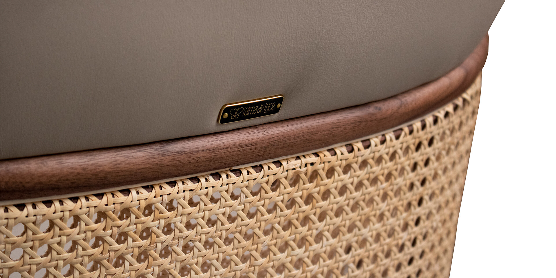 MUDHIF ARMCHAIR Rattan Detail ALMA de LUCE