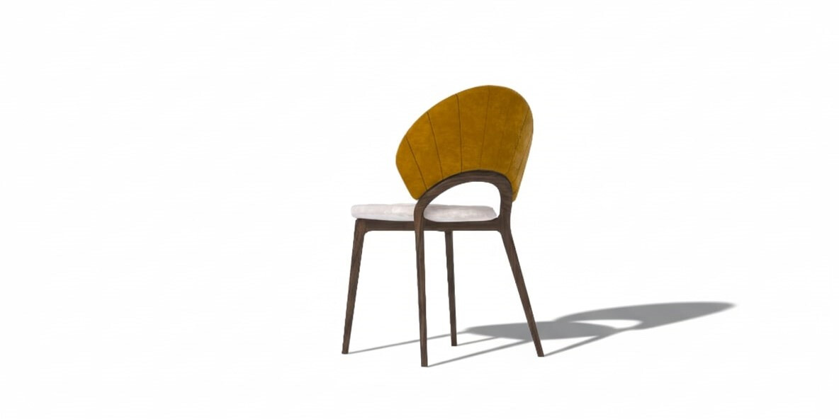 QUAT TAY CHAIR Perspective Back View ALMA de  LUCE