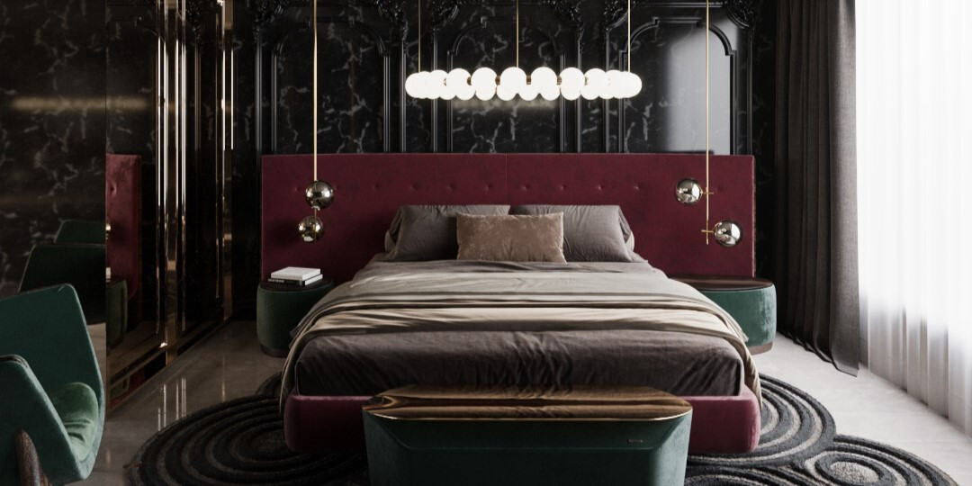 ROOM DECOR 102 Luxurious Bedroom with Kintsukuroi Bed and N. ALMA de LUCE_AMBIENTE