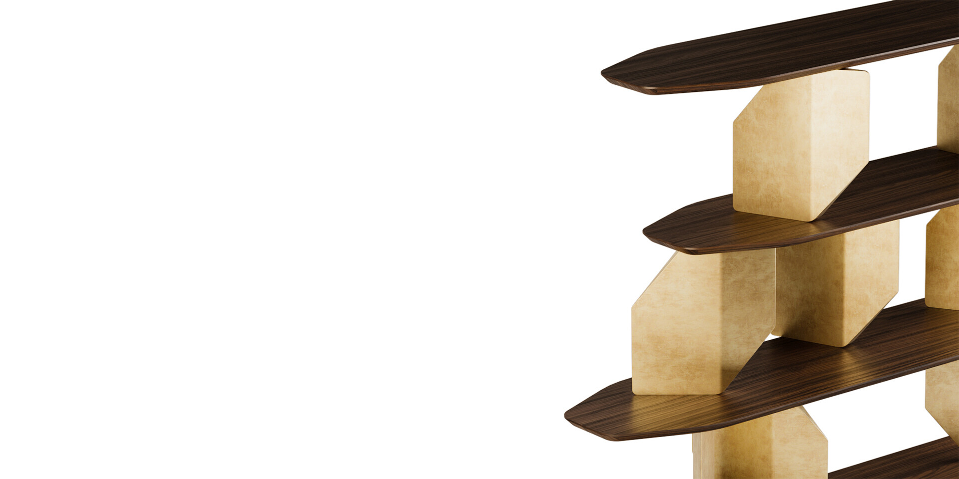 ANTA DA ARCA BOOKSHELF Prespective Detail View ALMA de LUCE