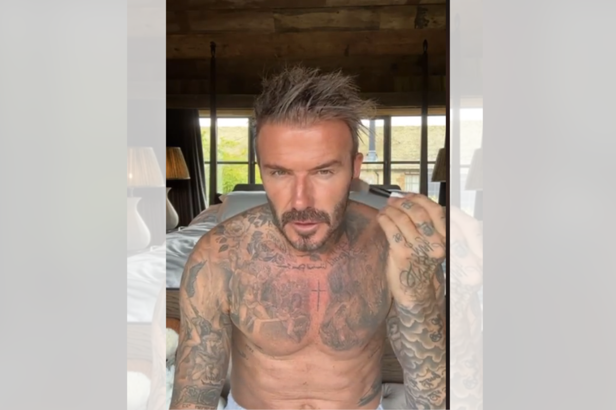 David Beckham viraliza depois de partilhar vídeo a maquilhar-se foto