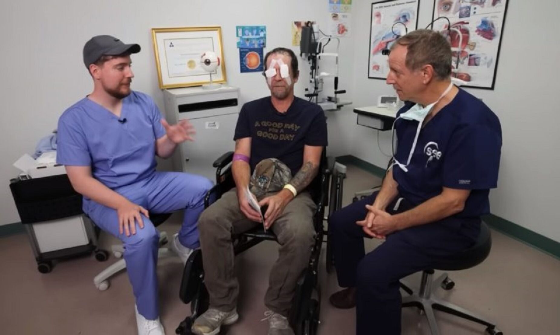 Youtuber pagou cirurgia a mil pessoas para voltarem a ver