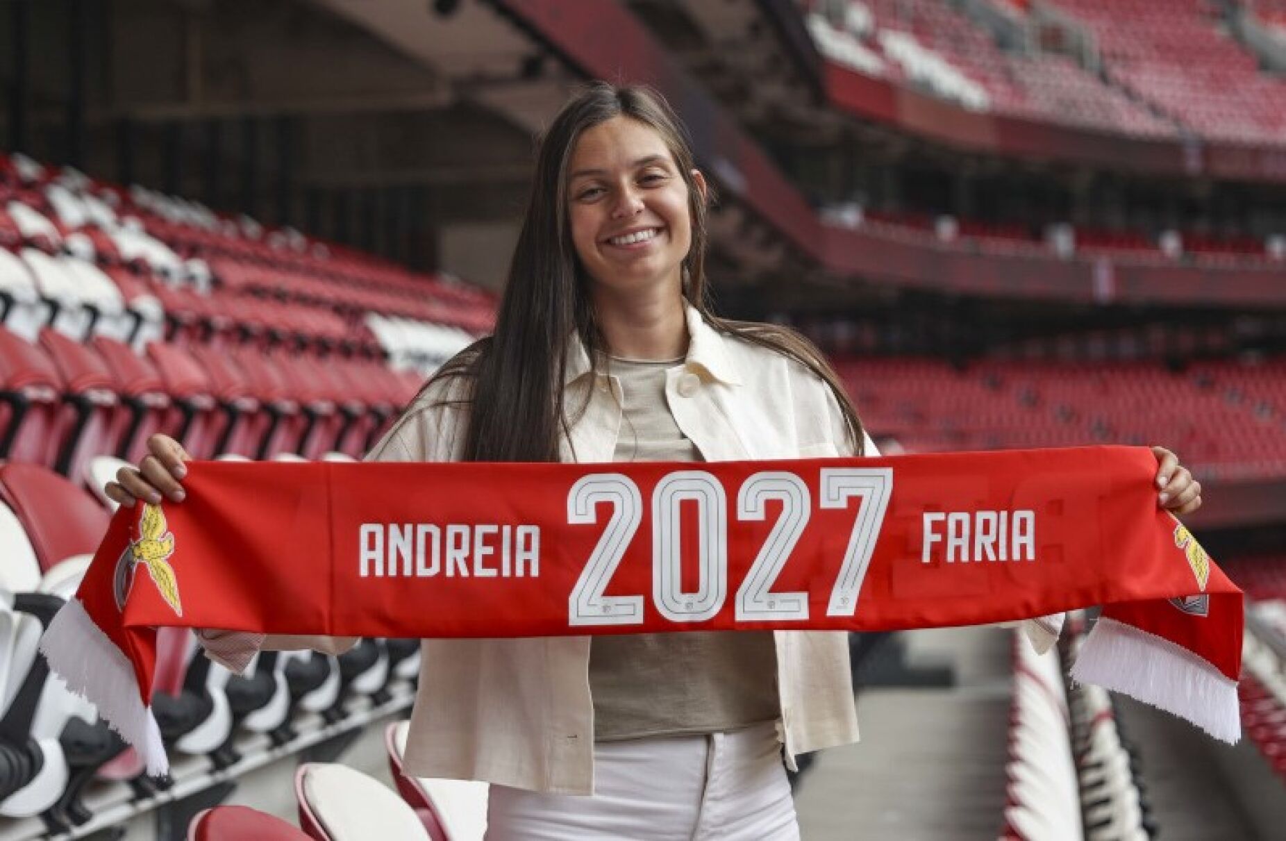 Andreia Faria, uma das principais figuras do Benfica, renova contrato