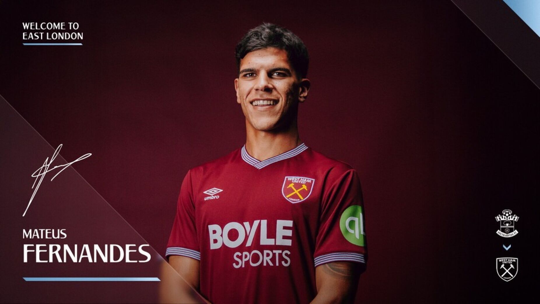 Oficial: Mateus Fernandes reforça West Ham e Sporting esfrega as mãos