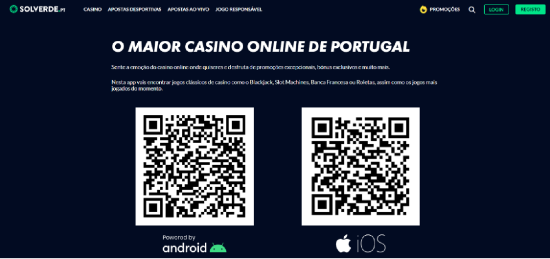 Solverde App - Download para iOS e Android