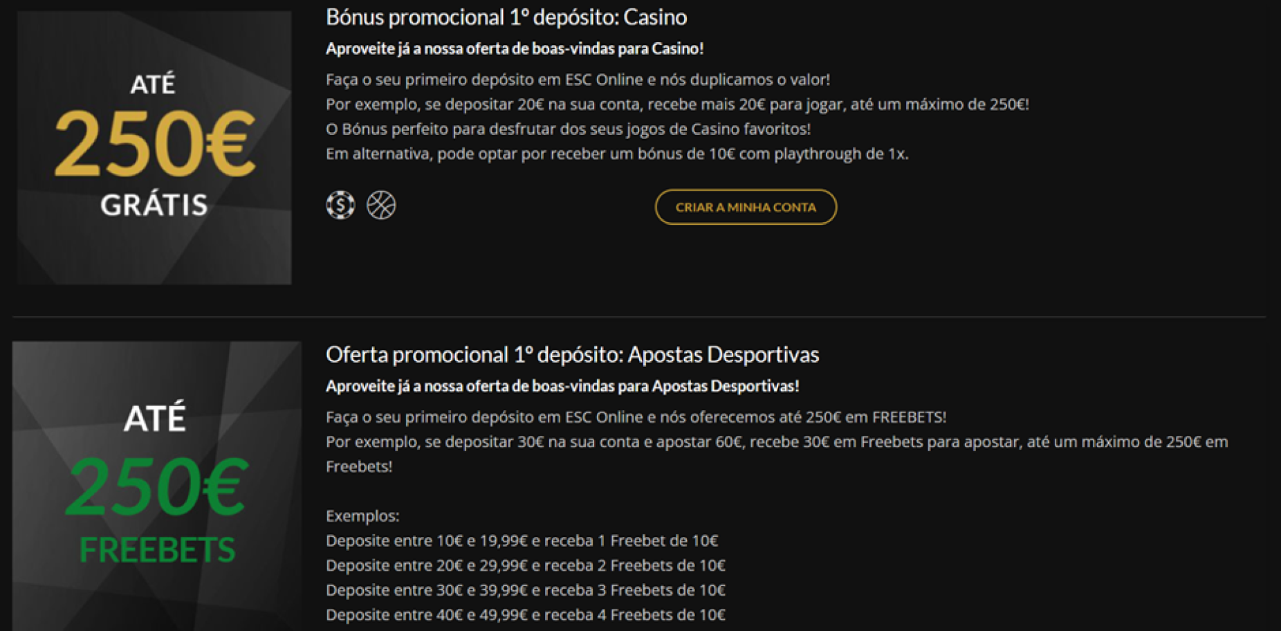 Aproveite já as melhores slots ESC Casino em Dezembro de 2023 