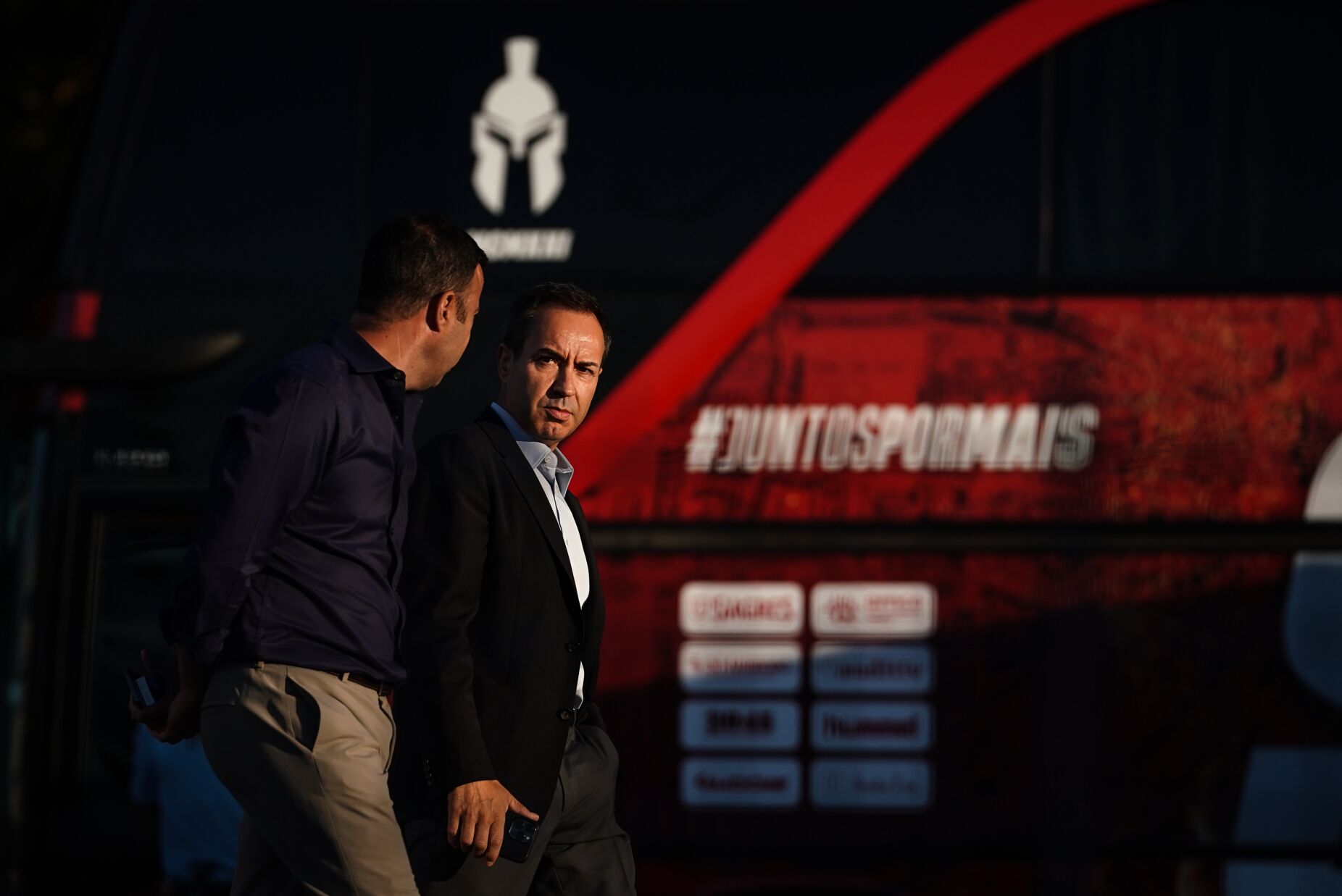 António Salvador foi ao balneário do Braga depois da pesada derrota na Liga Europa