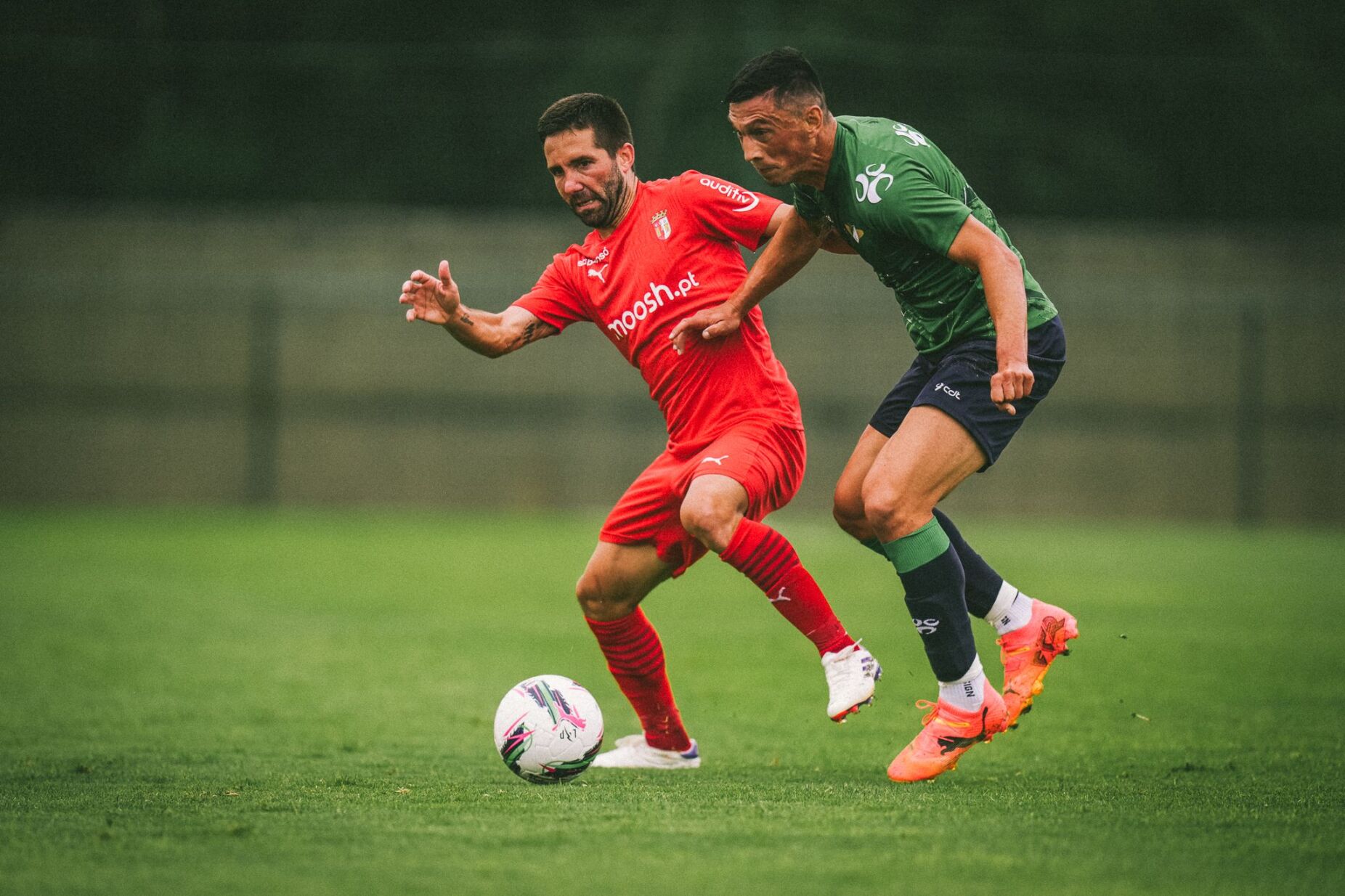 Nlavo Asué foi a estrela do particular entre Braga e Moreirense