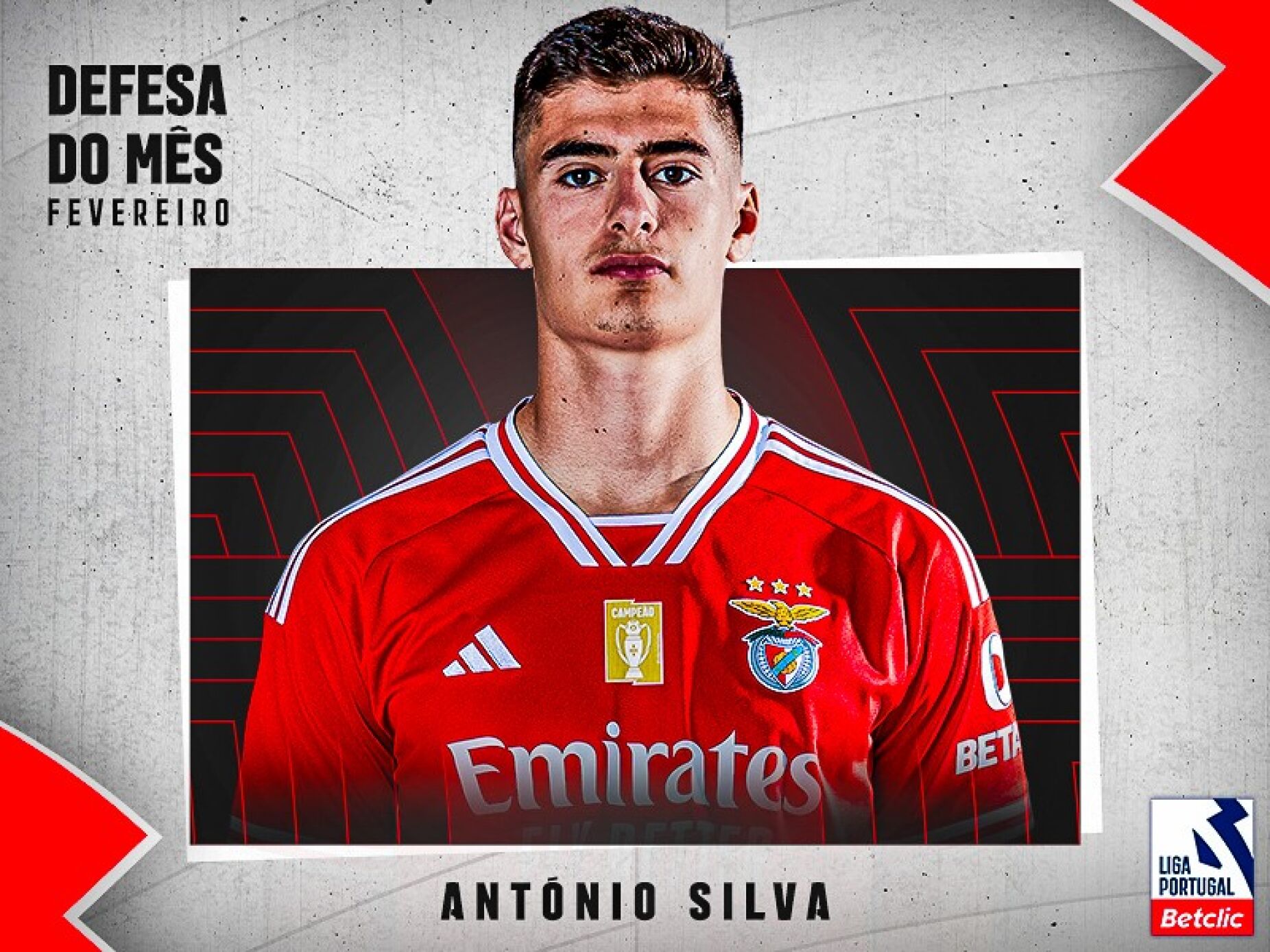 António Silva supera dupla do Sporting e é o melhor defesa de fevereiro