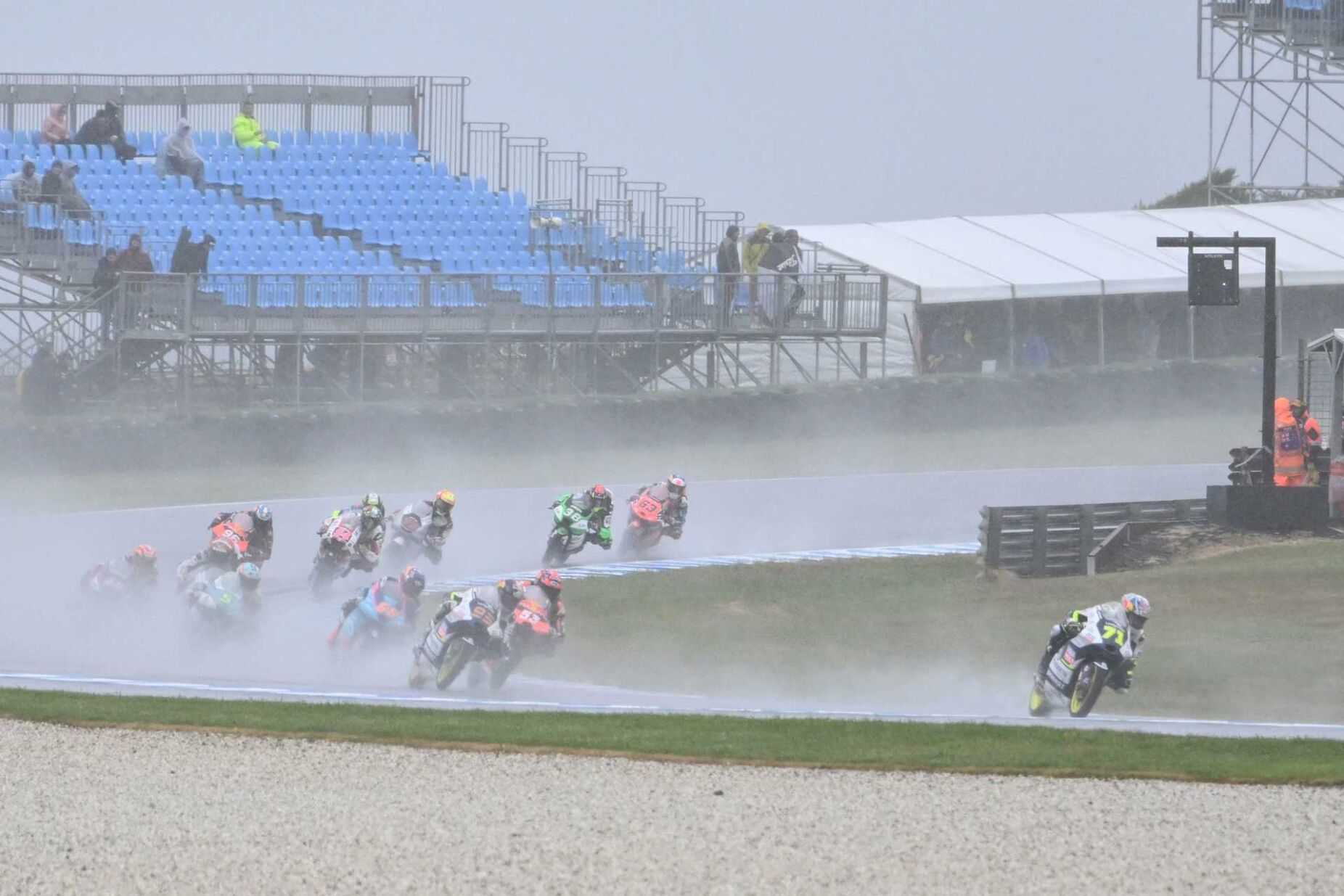 Visão  Corrida sprint do GP da Austrália de MotoGP cancelada devido ao mau  tempo