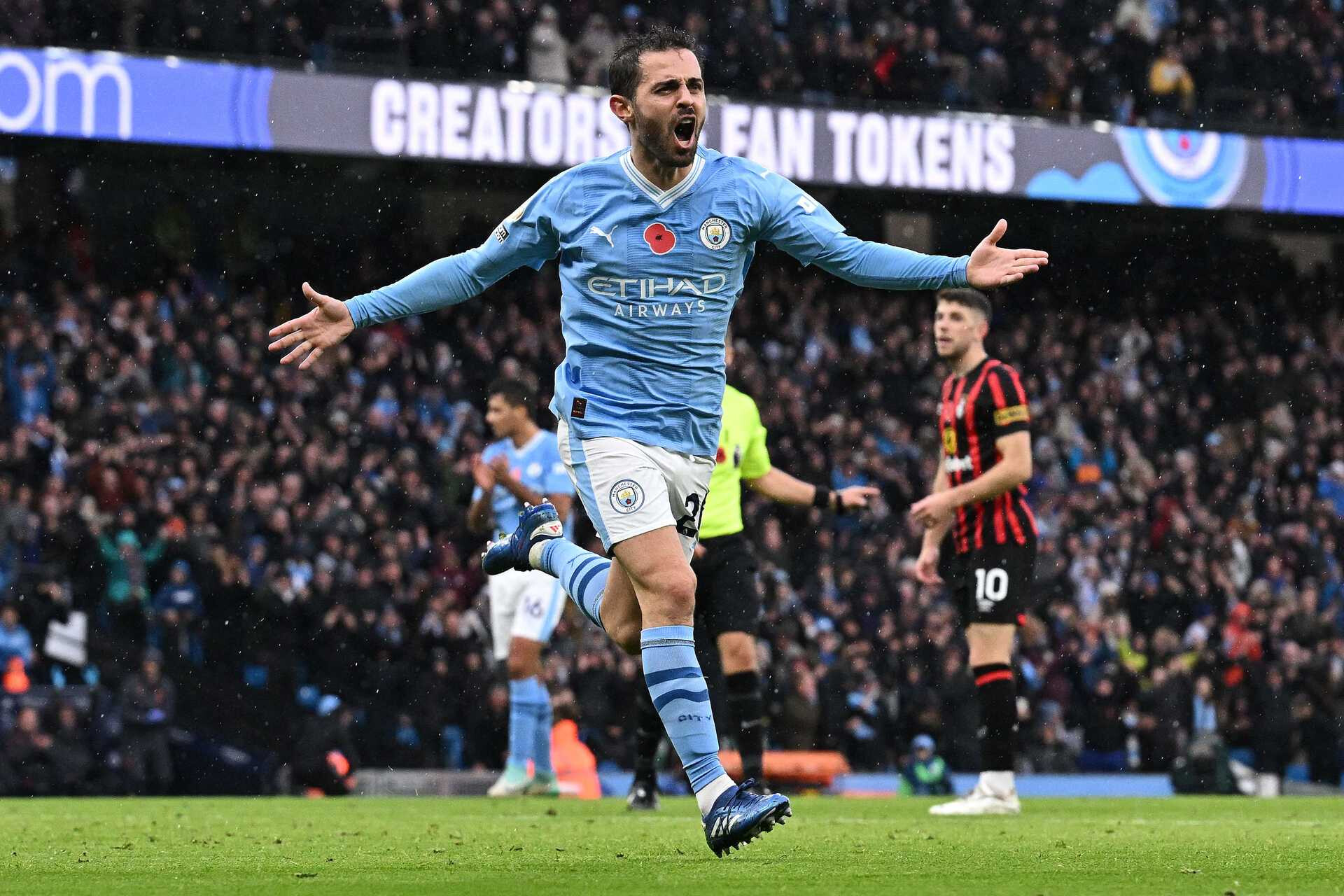 Os dois golaços de Bernardo Silva na vitória do Manchester City - SIC  Notícias