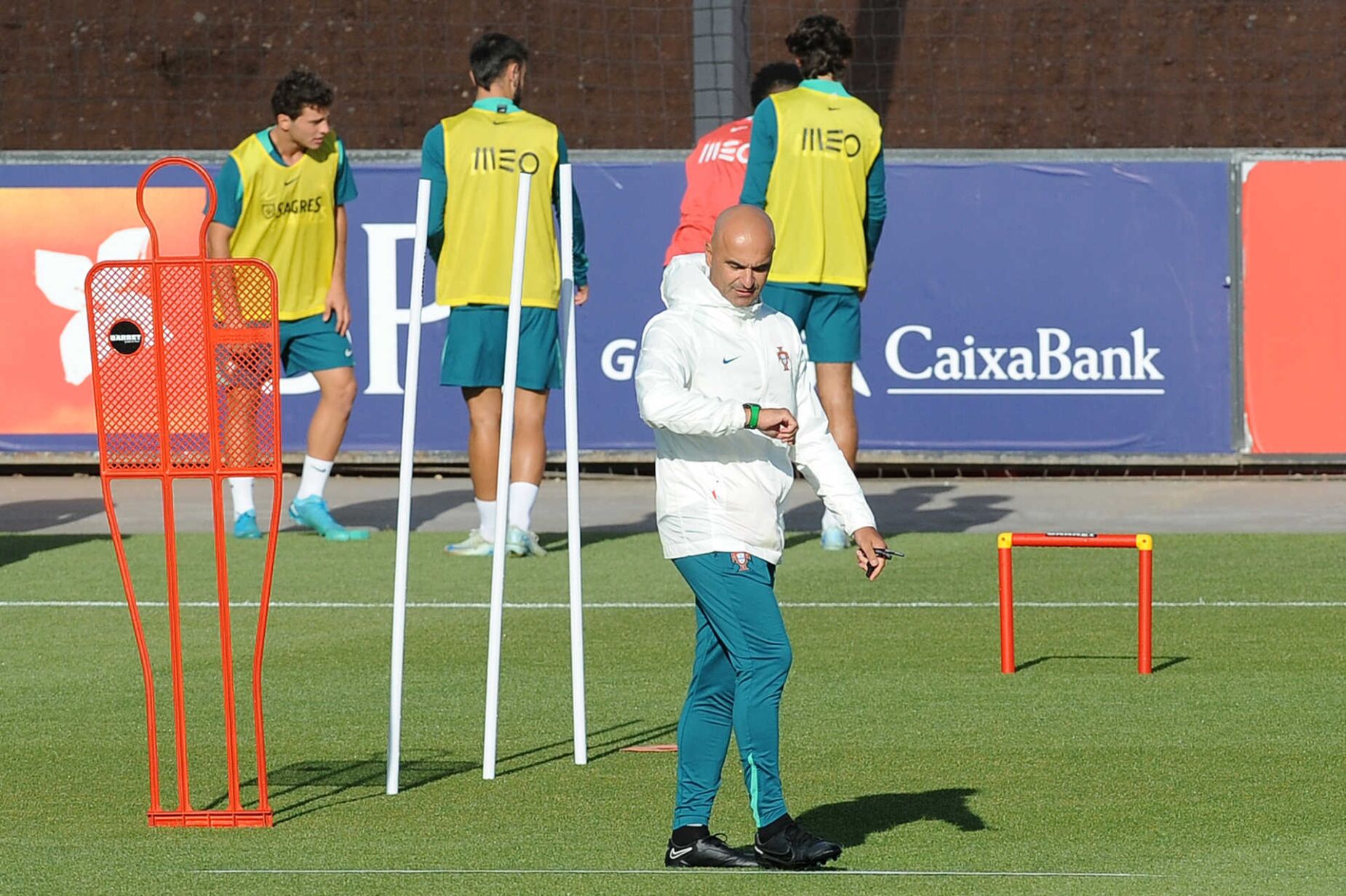 Todos os convocados à disposição de Roberto Martínez no treino desta terça-feira