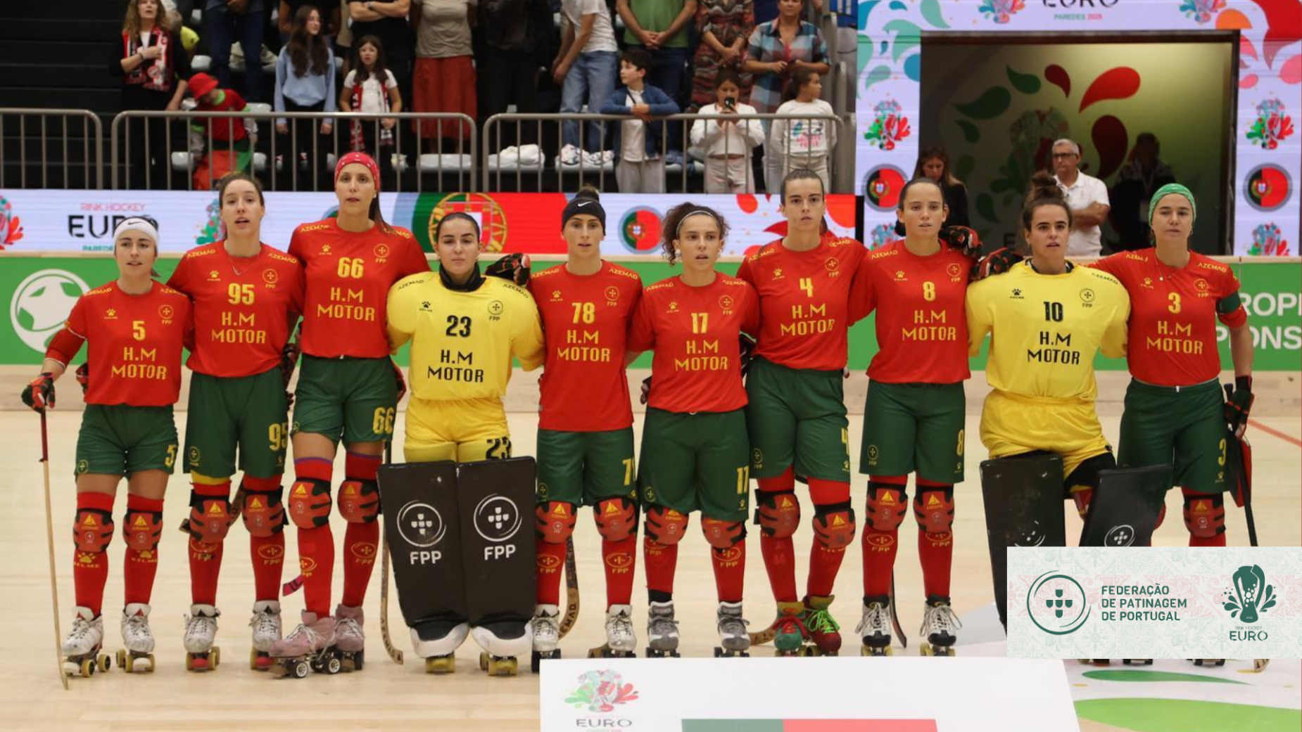 Portugal goleado por Espanha no Europeu feminino de hóquei em patins