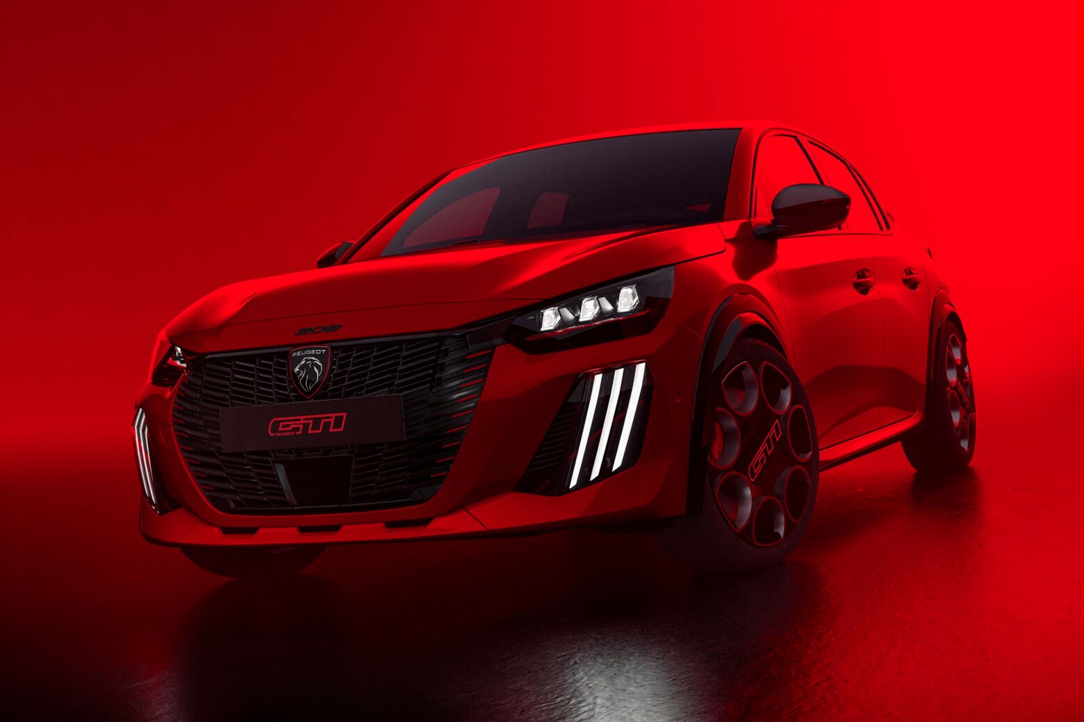 Novo Peugeot E-208 GTi 100% elétrico revelado com 280 cv