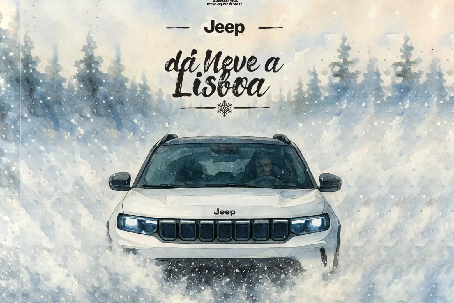 “Jeep Dá Neve a Lisboa” recria tradição da Serra até ao Paço