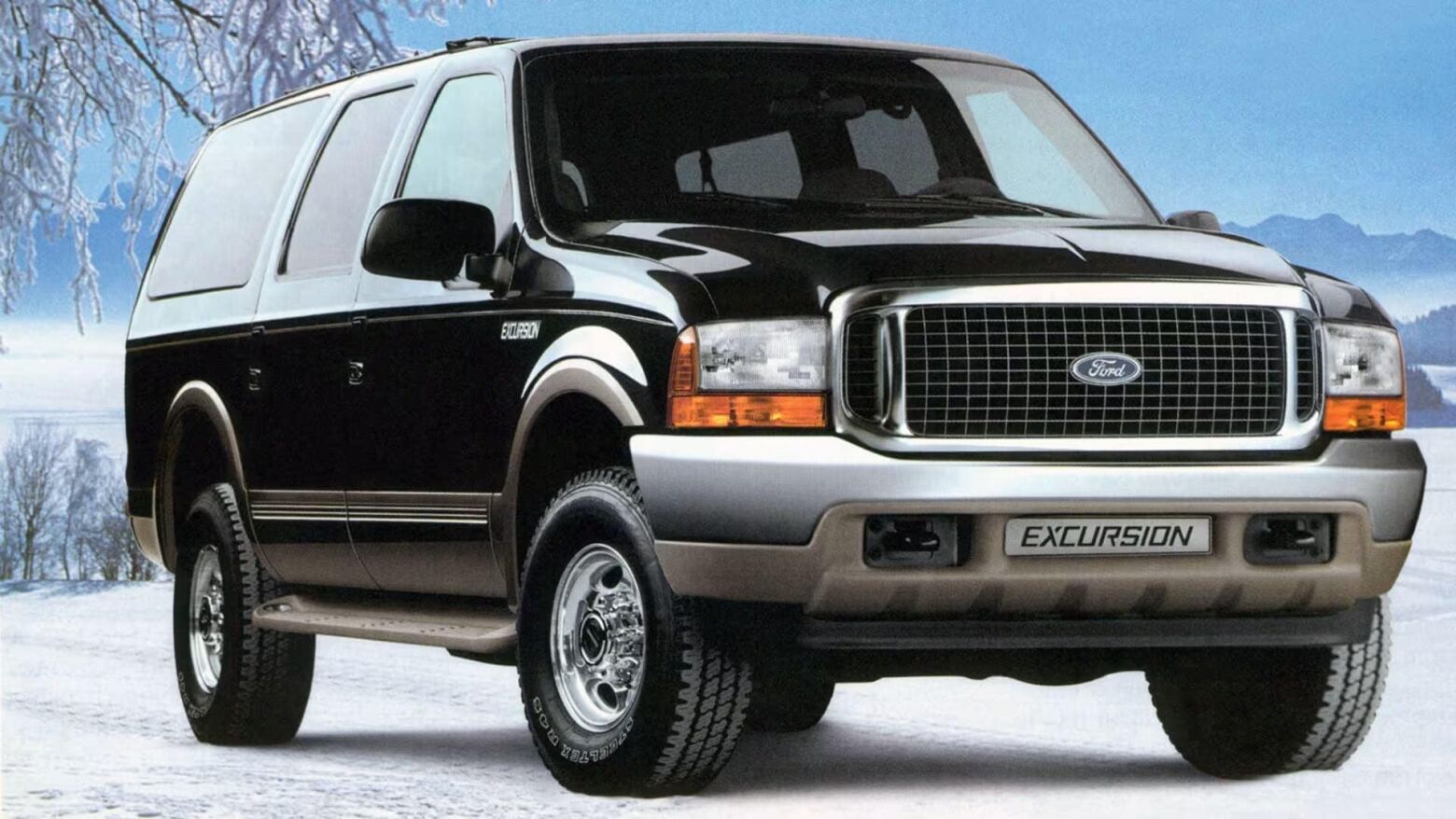 Ford Excursion. Tão grande que tinha de ser impedido de esmagar os outros carros