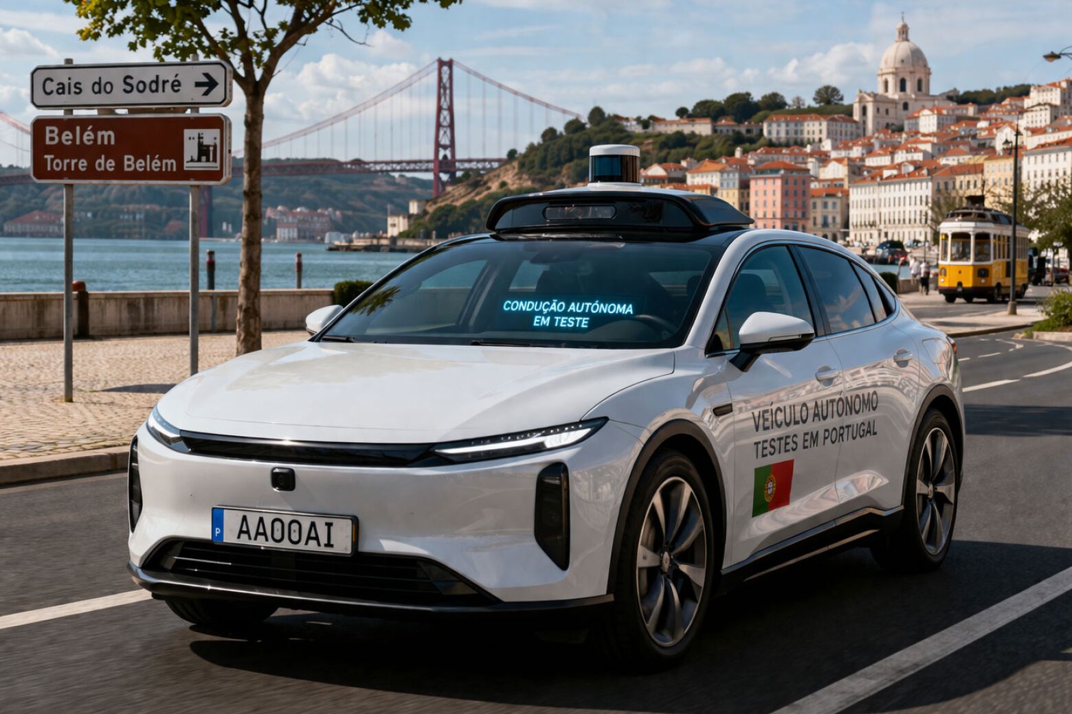 Portugal abre portas aos testes de carros aut&oacute;nomos na via p&uacute;blica
