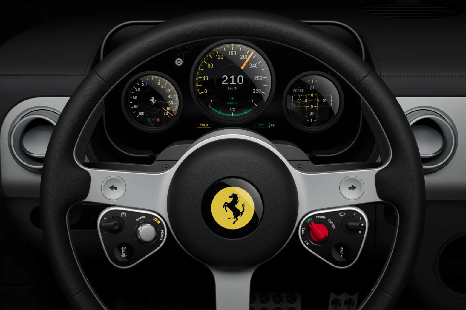 Designer do iPhone cria interior do 1&ordm; Ferrari el&eacute;trico