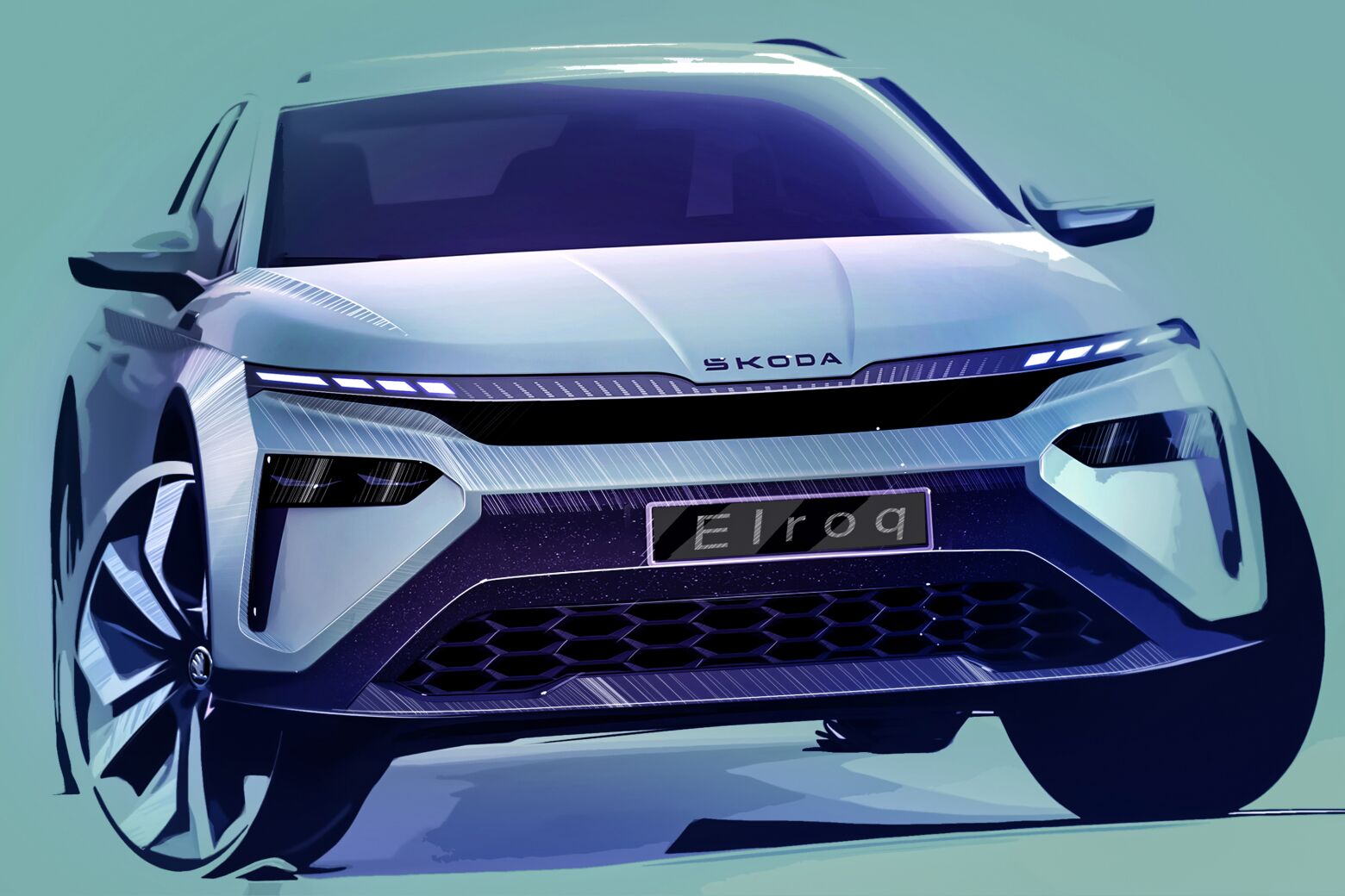 Skoda mostra primeiros esboços do exterior do Elroq