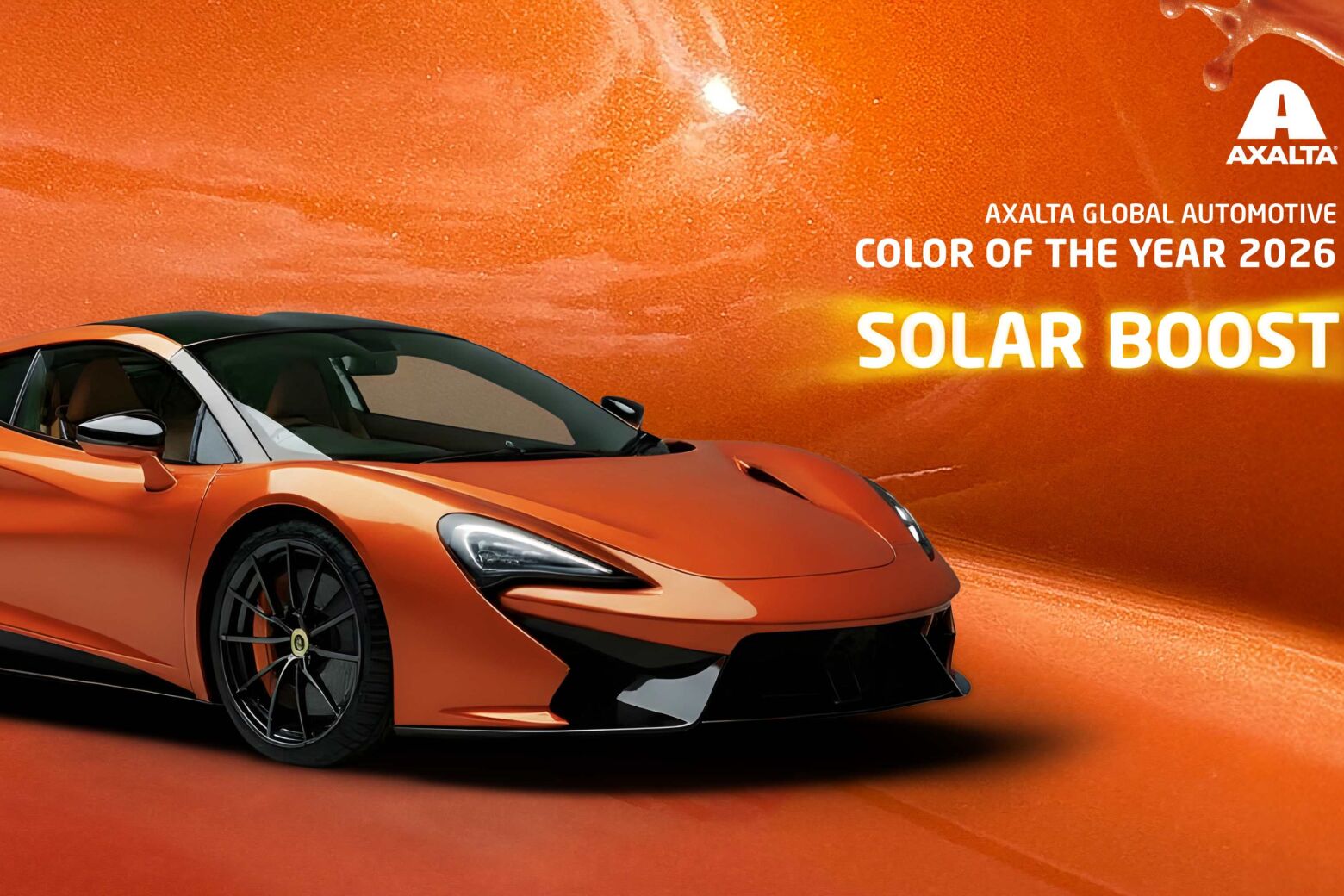 Axalta elegeu laranja &ldquo;Solar Boost&rdquo; como cor do ano de 2026