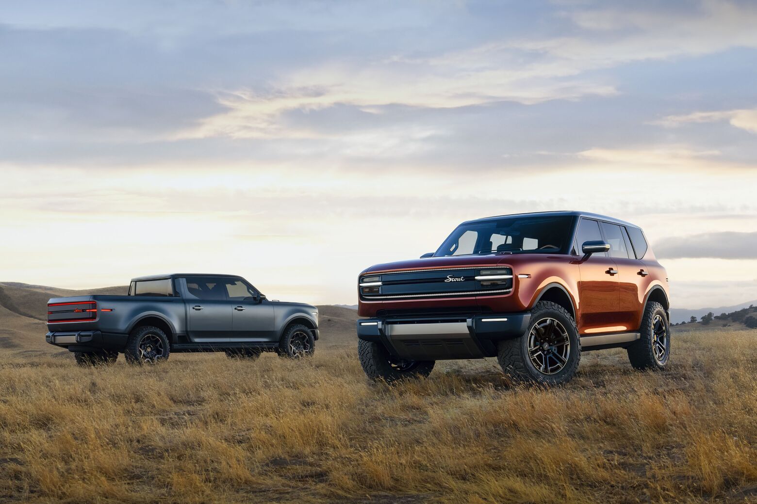 Os primeiros. Scout Motors apresenta SUV e pick-up el&eacute;tricos