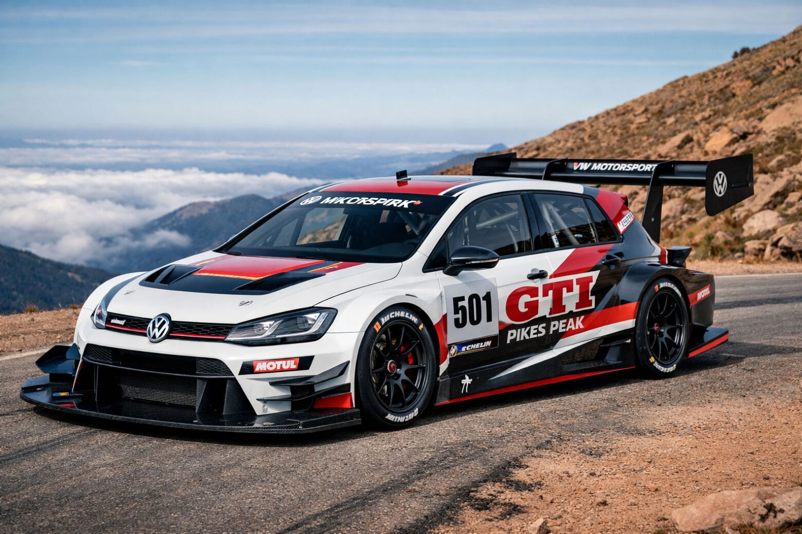 Golf GTI de 500 cv quer recorde em Pikes Peak