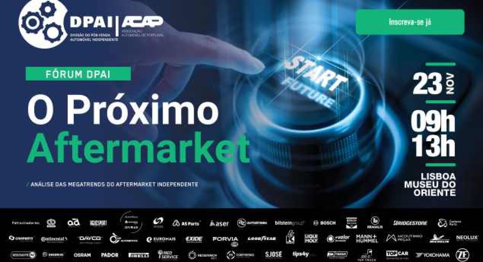 23 de novembro. Fórum "O Próximo Aftermarket" antecipa megatendências