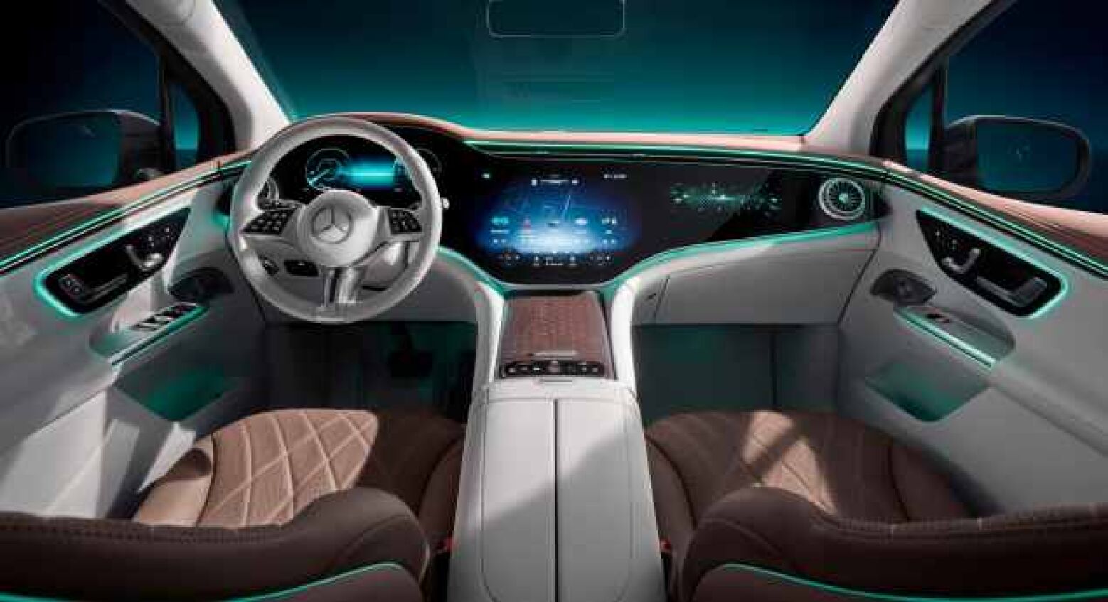 Apresentação em outubro. Mercedes-Benz mostra interior do EQE SUV