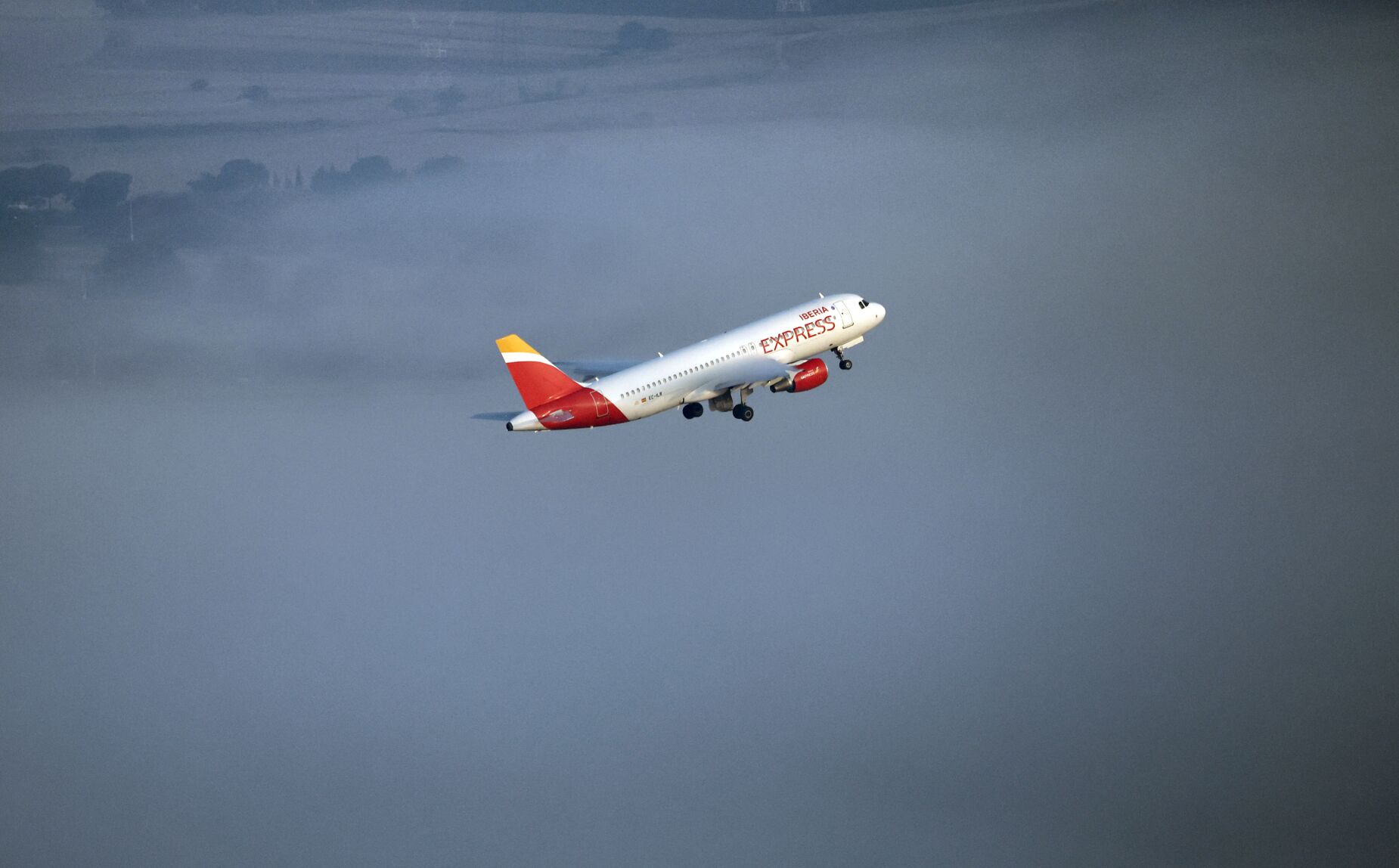 Avião da Iberia com danos visíveis aterra de emergência em Madrid após chocar com ave de grande porte