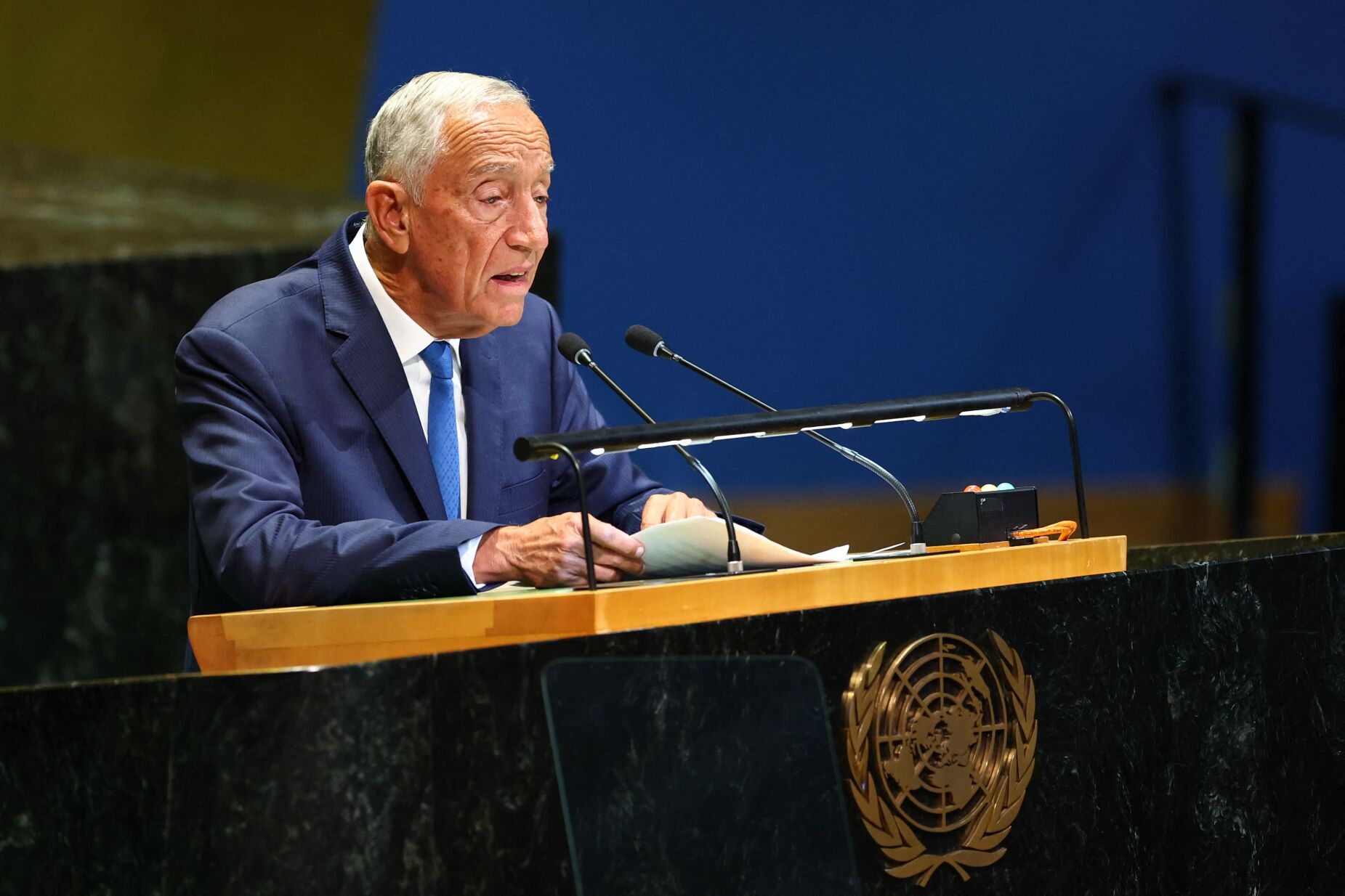 "Amanhã teria sido tarde de mais", diz Marcelo na ONU sobre reconhecimento da Palestina