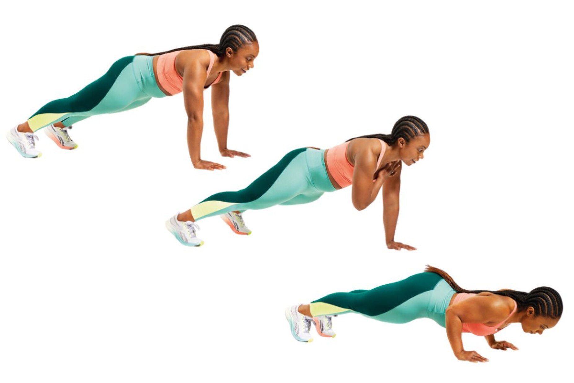 Body Toning Workout Set Mulheres Fazendo Exercícios Fitness Ioga Pulmões  imagem vetorial de vipicreate@gmail.com© 395075108