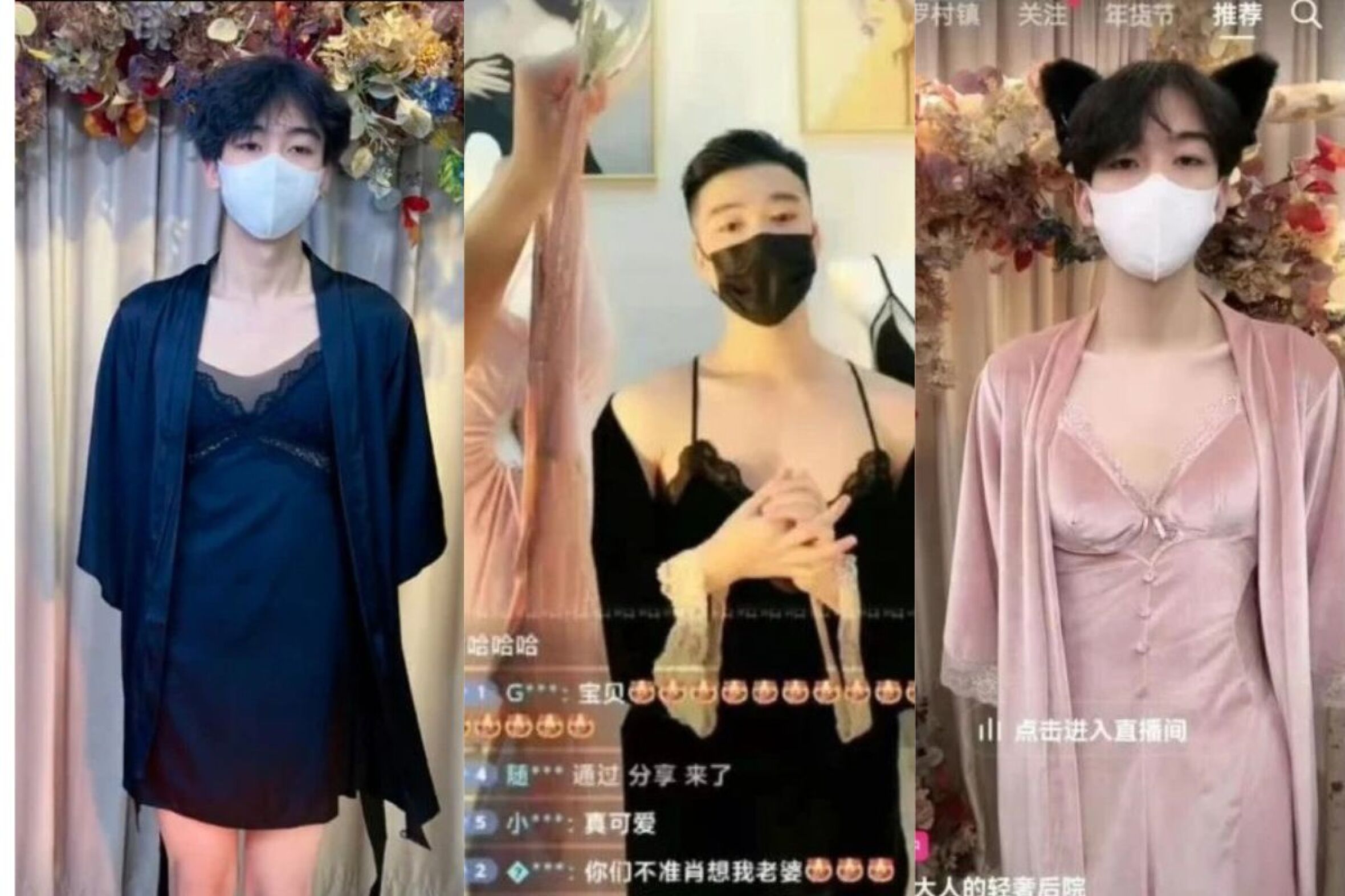 China proíbe mulheres de desfilar em lingerie. Homens vestem-se de mulher