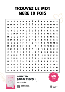Trouvez le mot MÈRE 10 fois